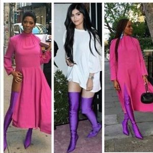 Thigh High Heeled Boots